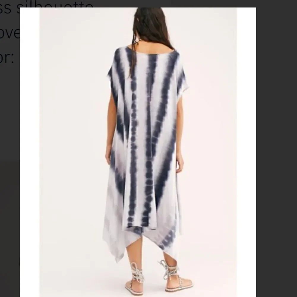 NEW FREE PEOPLE DREAMLAND TIE DYE MAXI TEE DRESS - Picture 2 of 5